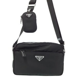 Prada ReNylon shoulder Crossbody Messenger black